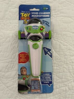 Disney Toy Story Buzz Lightyear Green White Voice-Changer Microphone